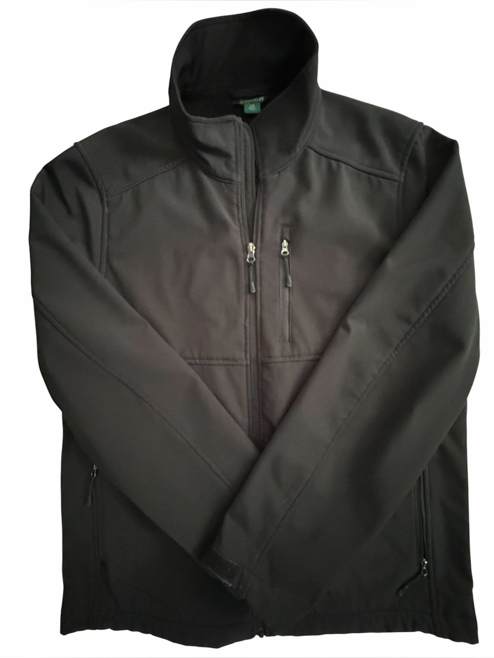 Outdoor Life Black Weather Resistant Softshell Coat Jacket